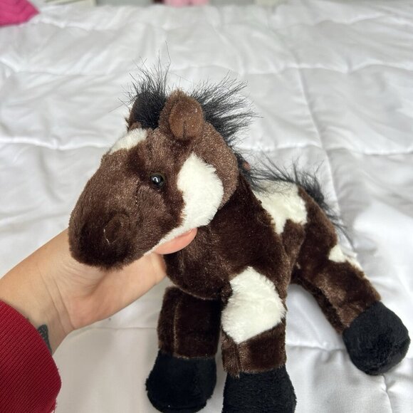 Ganz Webkinz HM147 Pinto Horse Plush Stuffed Animal Brown White Y2K - NO CODE - Picture 8 of 10